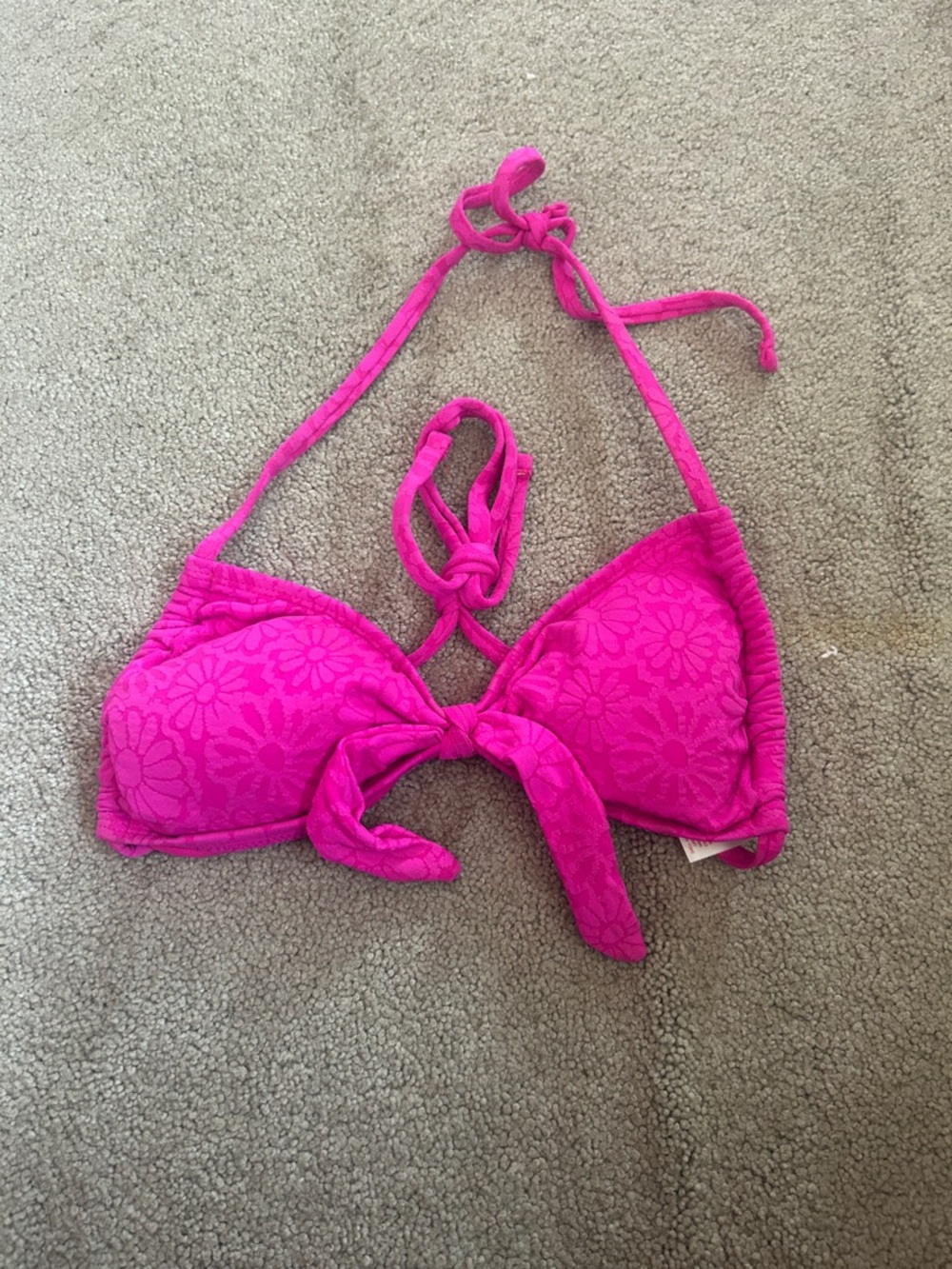 hot pink bikini top